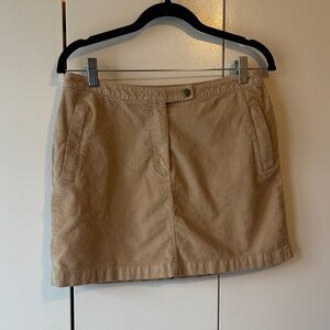 The Limited Beige Corduroy Skirt